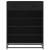 Pantofar, negru, 75x38x97,5 cm, lemn prelucrat/metal GartenMobel Dekor