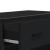 Pantofar, negru, 75x38x97,5 cm, lemn prelucrat/metal GartenMobel Dekor