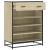 Pantofar, stejar sonoma, 75x38x97,5 cm, lemn prelucrat/metal GartenMobel Dekor