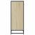Pantofar, stejar sonoma, 75x38x97,5 cm, lemn prelucrat/metal GartenMobel Dekor
