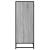 Pantofar, sonoma gri, 75x38x97,5 cm, lemn prelucrat/metal GartenMobel Dekor