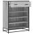 Pantofar, sonoma gri, 75x38x97,5 cm, lemn prelucrat/metal GartenMobel Dekor