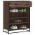 Pantofar, stejar maro, 75x38x97,5 cm, lemn prelucrat/metal GartenMobel Dekor