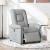 Fotoliu rabatabil electric, gri deschis, textil GartenMobel Dekor