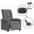 Fotoliu rabatabil electric, gri închis, material textil GartenMobel Dekor