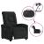 Fotoliu rabatabil electric, negru, material textil GartenMobel Dekor