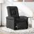 Fotoliu rabatabil electric, negru, material textil GartenMobel Dekor