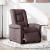 Fotoliu rabatabil electric, maro închis, material textil GartenMobel Dekor