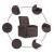 Fotoliu rabatabil electric, maro închis, material textil GartenMobel Dekor