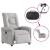 Scaun reclinabil electric Cloud Grey Fabric GartenMobel Dekor