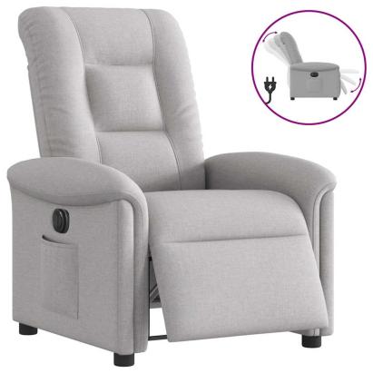 Scaun reclinabil electric Cloud Grey Fabric GartenMobel Dekor