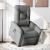 Fotoliu electric rabatabil cu ridicare, gri deschis, textil GartenMobel Dekor