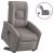 Fotoliu electric rabatabil cu ridicare, gri taupe, textil GartenMobel Dekor