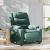 Fotoliu electric de masaj rabatabil, verde închis, textil GartenMobel Dekor