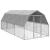 Pui de găină cu acoperiș 2,5x6x2,25 m oțel galvanizat GartenMobel Dekor