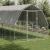 Pui de găină cu acoperiș 2,5x8x2,25 m oțel galvanizat GartenMobel Dekor