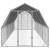 Pui de găină cu acoperiș 2,5x8x2,25 m oțel galvanizat GartenMobel Dekor