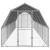 Pui de găină cu acoperiș 2,5x10x2,25 m oțel galvanizat GartenMobel Dekor