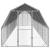 Pui de găină cu acoperiș 2,5x12x2,25 m oțel galvanizat GartenMobel Dekor