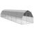 Pui de găină cu acoperiș 2,5x12x2,25 m oțel galvanizat GartenMobel Dekor