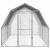Pui de găină cu acoperiș 2,5x4x2,25 m oțel galvanizat GartenMobel Dekor