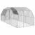 Pui de găină cu acoperiș 2,5x6x2,25 m oțel galvanizat GartenMobel Dekor