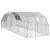 Pui de găină cu acoperiș 2,5x8x2,25 m oțel galvanizat GartenMobel Dekor