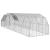Pui de găină cu acoperiș 2,5x10x2,25 m oțel galvanizat GartenMobel Dekor