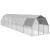Pui de găină cu acoperiș 2,5x12x2,25 m oțel galvanizat GartenMobel Dekor