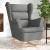 Scaun balansoar, gri închis, 74x90x102 cm, material textil GartenMobel Dekor