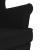 Scaun balansoar, negru, 74x90x102 cm, material textil GartenMobel Dekor