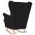 Scaun balansoar, negru, 74x90x102 cm, material textil GartenMobel Dekor