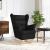 Scaun balansoar, negru, 74x90x102 cm, material textil GartenMobel Dekor
