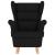 Scaun balansoar, negru, 74x90x102 cm, material textil GartenMobel Dekor