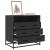 Dulap cu sertare, negru, 70x41x70 cm, lemn compozit GartenMobel Dekor
