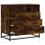 Dulap cu sertar, stejar fumuriu, 70x41x70 cm, lemn prelucrat GartenMobel Dekor