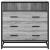 Dulap cu sertar, gri sonoma, 70x41x70 cm, lemn prelucrat GartenMobel Dekor