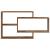 Raft de perete, lemn vechi, 104x20x58,5 cm, lemn prelucrat GartenMobel Dekor