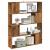 Bibliotecă/Separator cameră, lemn vechi, 100x24x124,5 cm GartenMobel Dekor