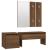 Set de mobilier pentru hol, stejar maro, lemn prelucrat GartenMobel Dekor