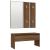 Set de mobilier pentru hol, stejar maro, lemn prelucrat GartenMobel Dekor