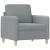 Set de canapele cu perne, 4 piese, gri deschis, material textil GartenMobel Dekor