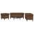 Set de canapele, 3 piese, maro, textil GartenMobel Dekor