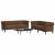 Set de canapele, 2 piese, maro, textil GartenMobel Dekor