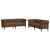 Set de canapele, 2 piese, maro, textil GartenMobel Dekor