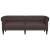 Canapea Chesterfield cu 3 locuri, maro închis, material textil GartenMobel Dekor