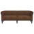 Canapea Chesterfield cu 3 locuri, maro, material textil GartenMobel Dekor