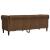 Canapea Chesterfield cu 3 locuri, maro, material textil GartenMobel Dekor