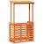 Masă bar de exterior cu acoperiș, 112,5x57x195,5 cm, lemn masiv GartenMobel Dekor