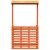 Masă bar de exterior cu acoperiș, 112,5x57x195,5 cm, lemn masiv GartenMobel Dekor